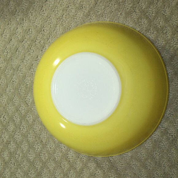 Vintage Pyrex Set Of 4 Mixing Bowls 401 - 404 Citrus Orange Yellow Green Brown - Picture 4 of 12